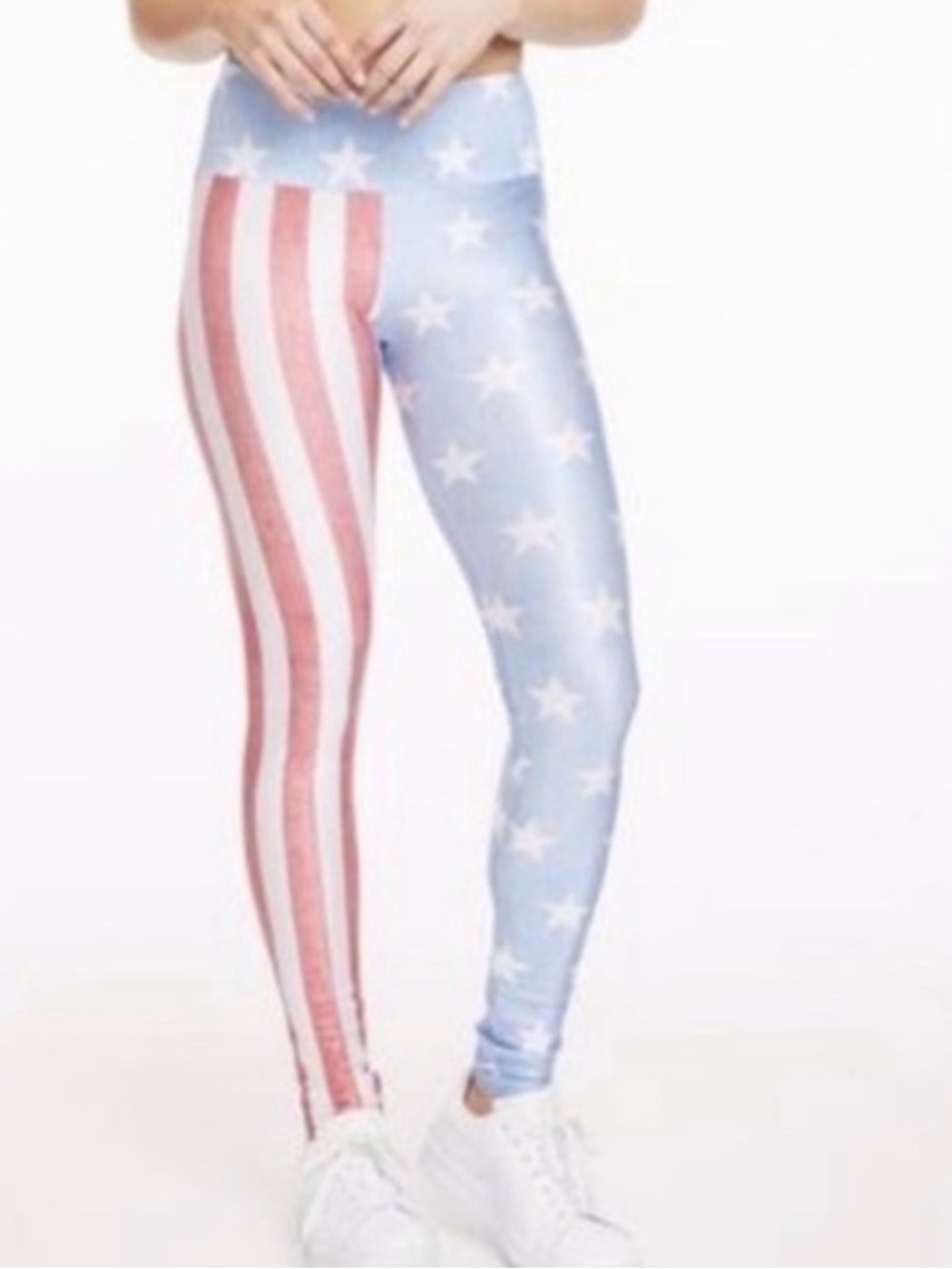 Goldsheep Blue & White Star-Print Leggings